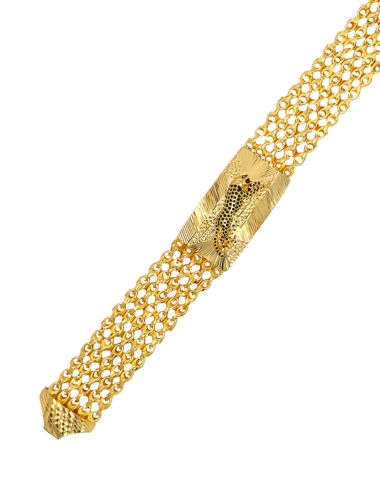 Exclusive Jaguar Logo Men's Fashion Bracelet BR-124 – Rudraksh Art Jewellery